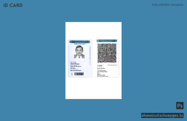 Beispielvorschau für eine digitale äthiopische ID-Karte